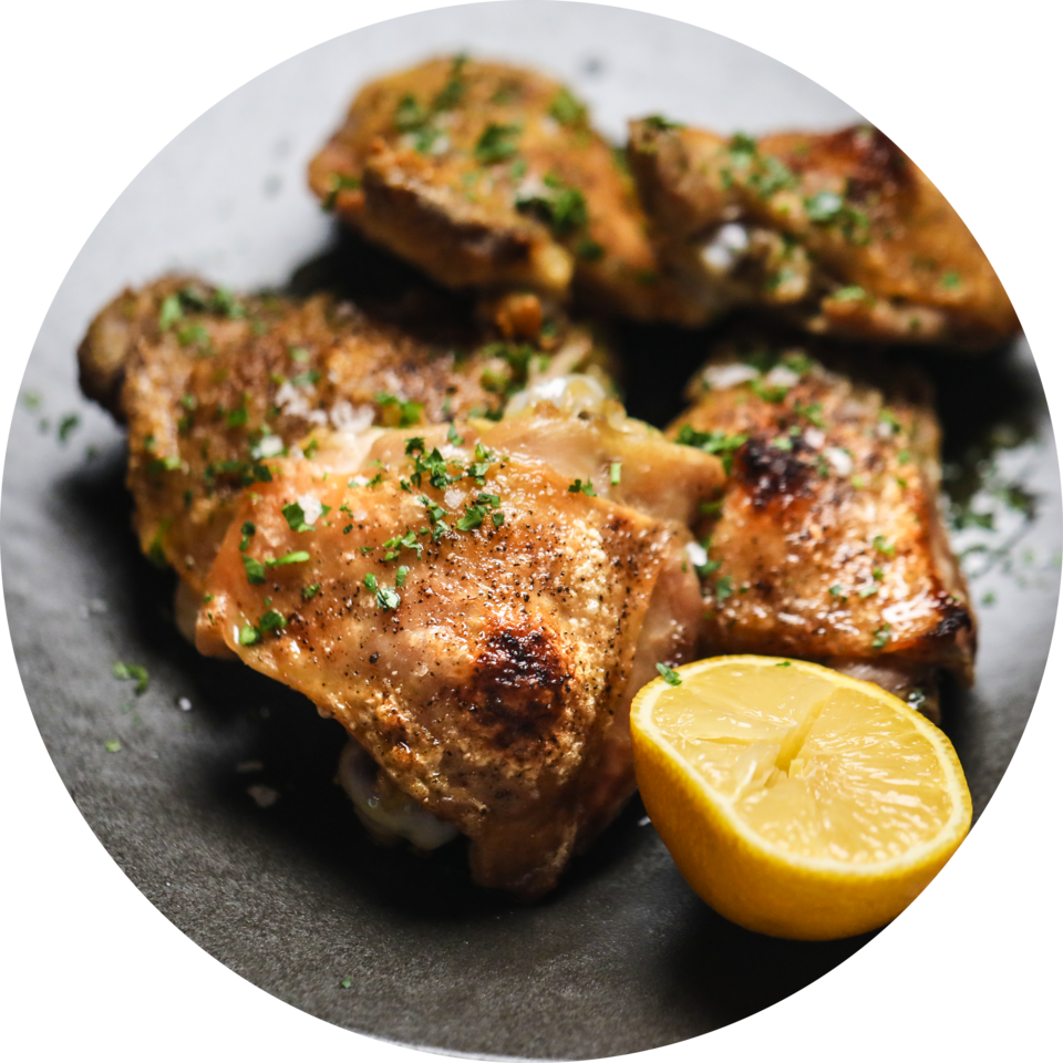 Roasted BoneIn Chicken Thighs Innit